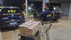 PRF e Ficco-MS apreendem 233 quilos de pasta base em carga de amendoim