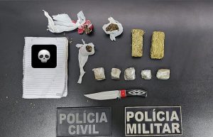 Dupla é capturada vendendo drogas em alojamento de empresa