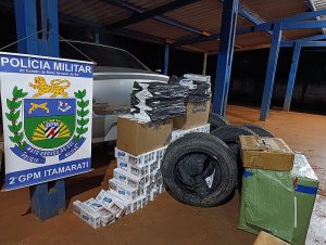 Mercadorias do Paraguai são apreendidas no distrito Nova Itamarati