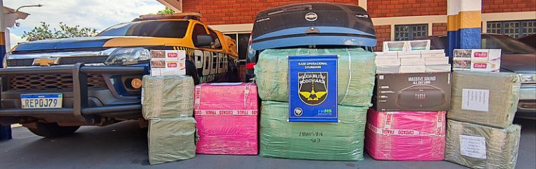 Polícia apreende R$ 62,8 mil em mercadorias adquiridas no Paraguai em Dourados