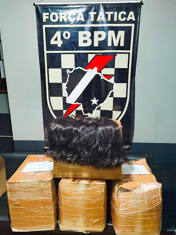 Quase 200 quilos de cabelo humano são apreendidos na fronteira de MS