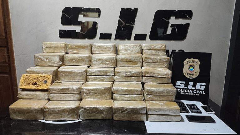 Sogro e genro são presos pelo SIG com quase 160 quilos de cocaína em Dourados