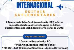 Uems lança editais para mobilidade internacional em pesquisa; confira