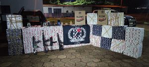 Polícia apreende cigarros e armamentos de airsoft na fronteira com o Paraguai