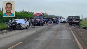 Vítima de acidente na BR-463 é identificada e corpo será levado para São Paulo