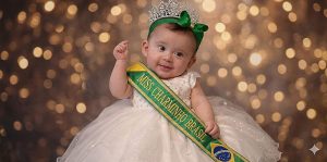 Angela Ximenes, de Dourados, conquista título de Miss mais jovem do Brasil