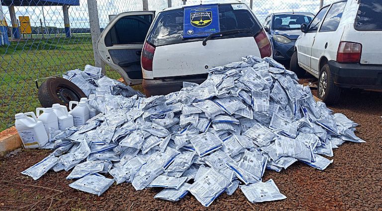 Polícia apreende quase meia tonelada de agrotóxicos na MS-164